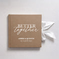 Load image into Gallery viewer, Livre d’or mariage message d’amour avec ruban satin