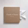 Load image into Gallery viewer, Livre d’or mariage classique traditionnel en papier blanc