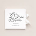 Load image into Gallery viewer, Livre d’or mariage romantique moderne avec ruban satin