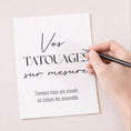 Load image into Gallery viewer, Tatouages mariage sur mesure personnalisés créés à partir du visuel client
