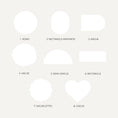Load image into Gallery viewer, Formes ovale, arche, rectangle et festonnée pour mariage
