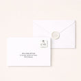 Load image into Gallery viewer, detail enveloppe mariage papeterie haut de gamme timbre impression
