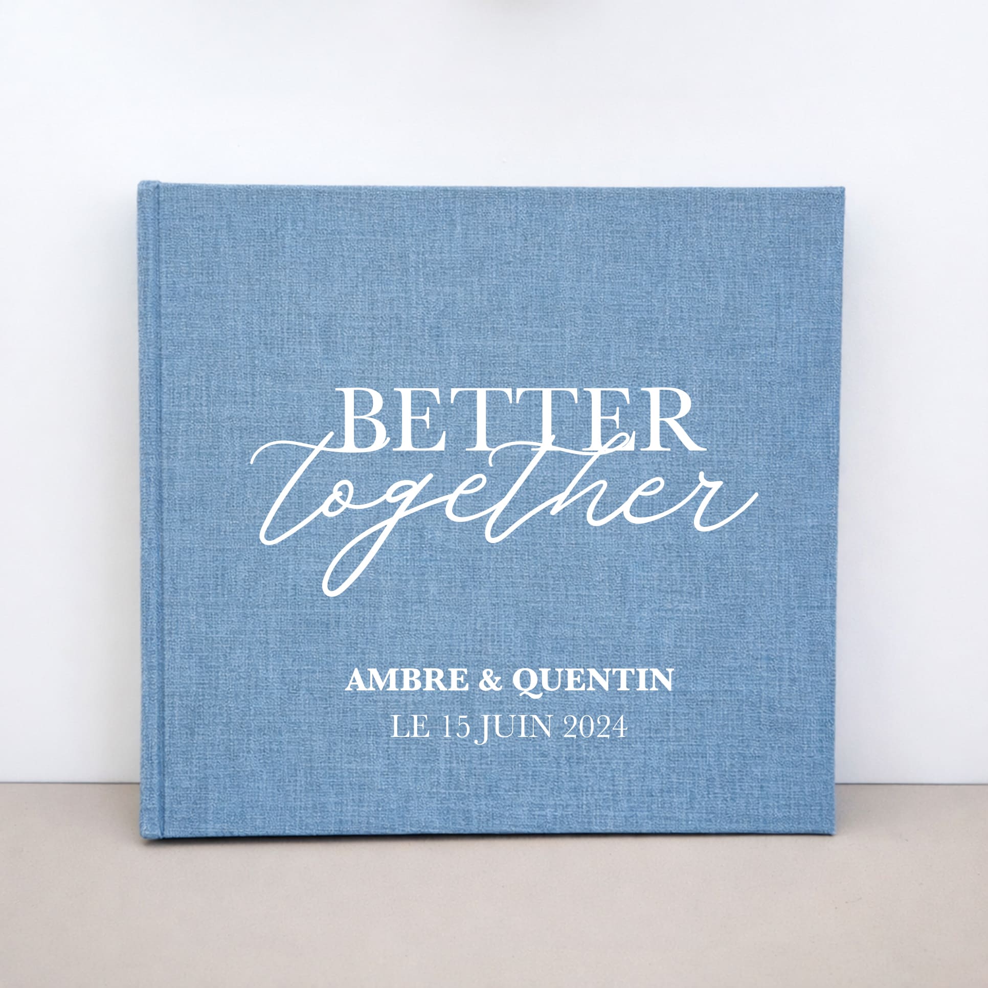 Livre d’or mariage Better Together personnalisé