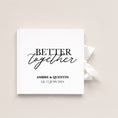 Load image into Gallery viewer, Livre d’or mariage Better Together en papier blanc
