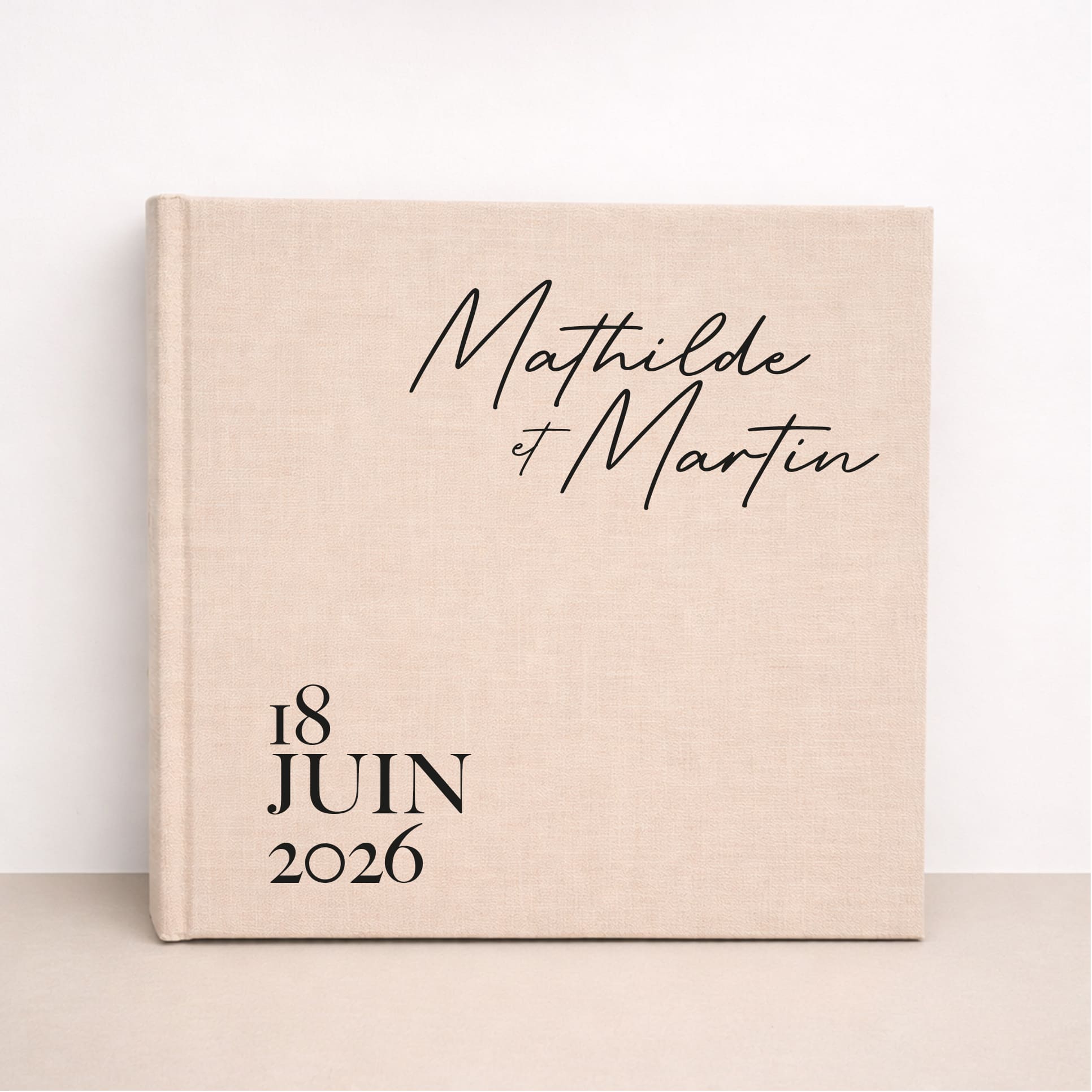 Livre d’or mariage design graphique audacieux