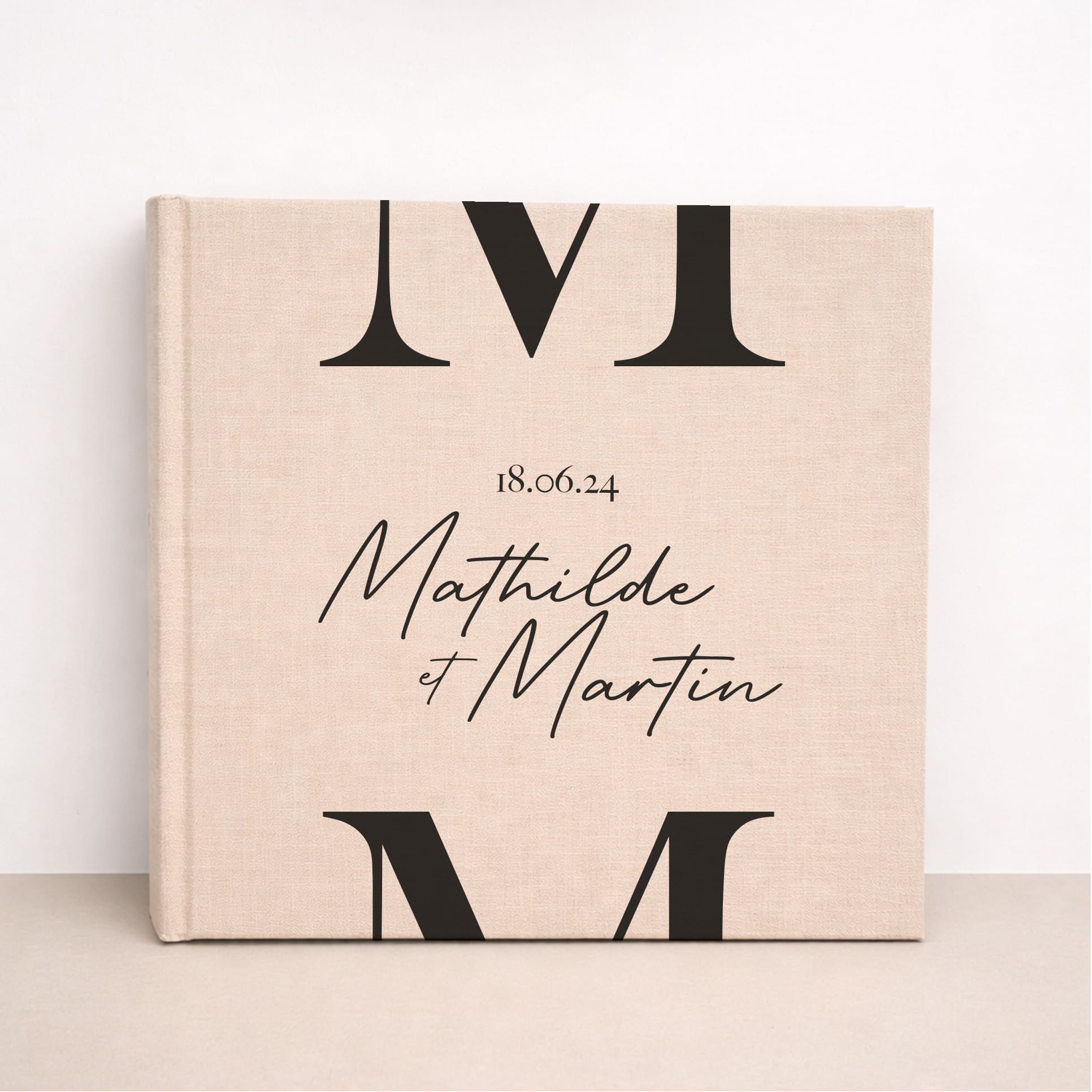 Livre d’or Lin - Bold letter
