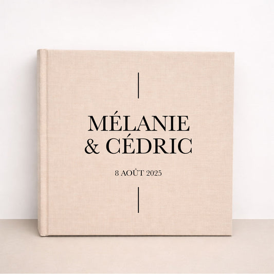Livre d’or mariage luxe discret et élégant