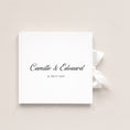 Load image into Gallery viewer, Livre d’or mariage élégant avec ruban satin blanc
